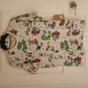 Free Planet Tropical Santa Tee Shirt